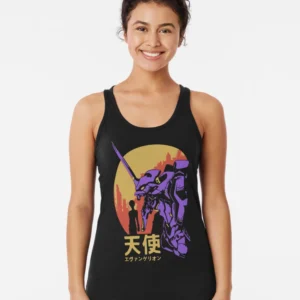 Neon Genesis Evangelion Retro Vintage Racerback Tank Top
